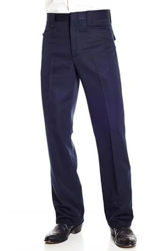 Circle S Mens Navy Polyester Solid Dress Ranch Pant Western 31