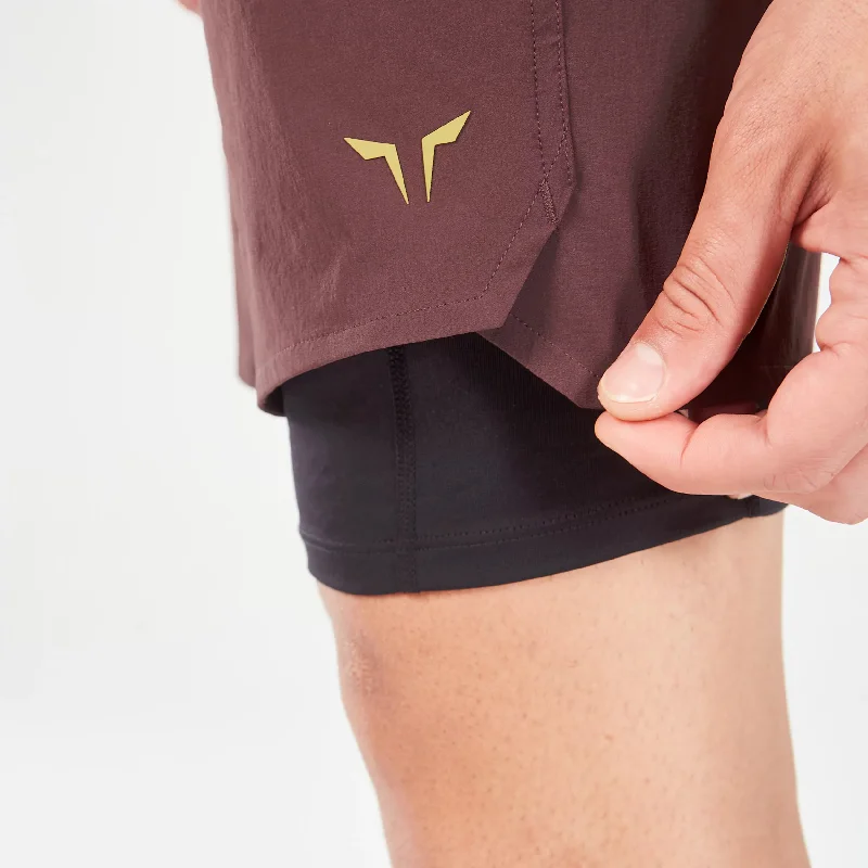 Core 7 Inch 2-in-1 Wordmark Shorts - Fudge