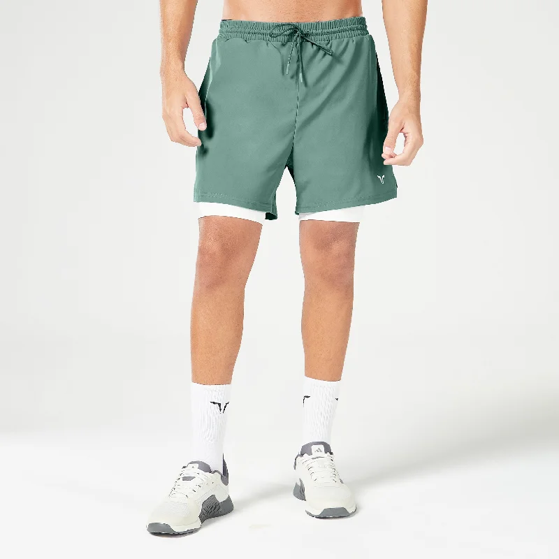 Essential 5"" 2-in-1 Shorts - Dark Forest