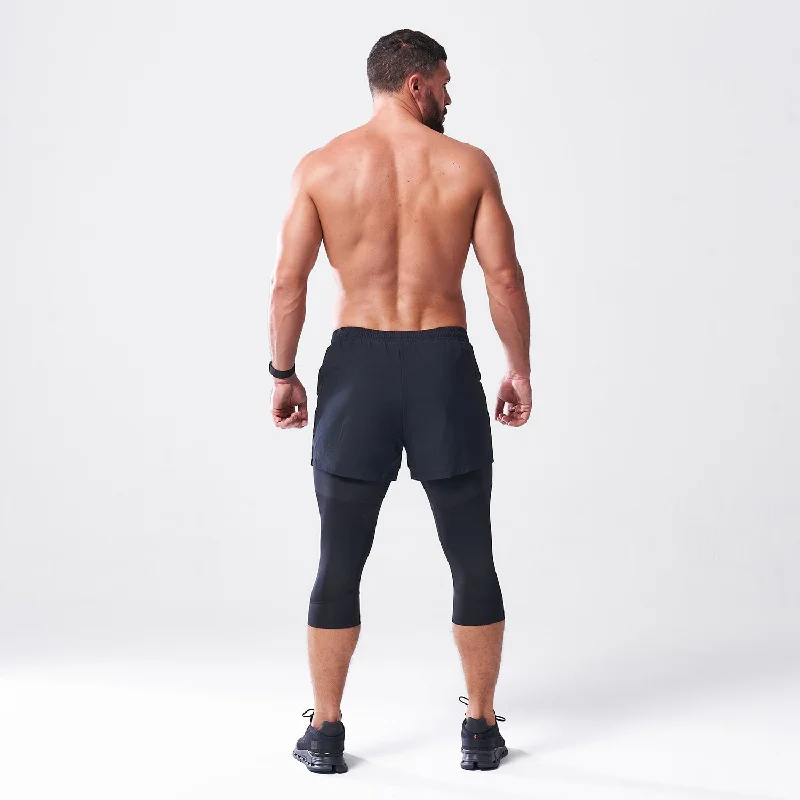 LAB360° 2-in-1 Legging Shorts - Black