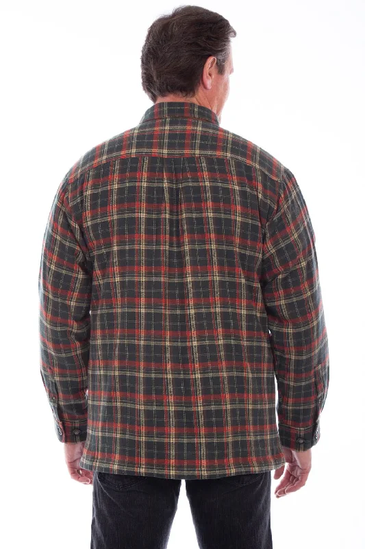 Scully Mens Forest 100% Cotton Sherpa-Lined L/S Shirt