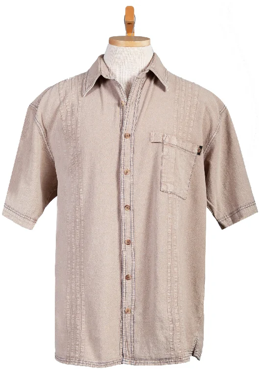 Scully Mens Stone 100% Cotton Traveler S/S Shirt