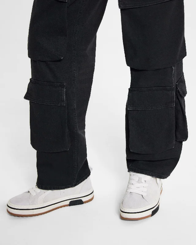 R3Ca Cargo Denim - Black