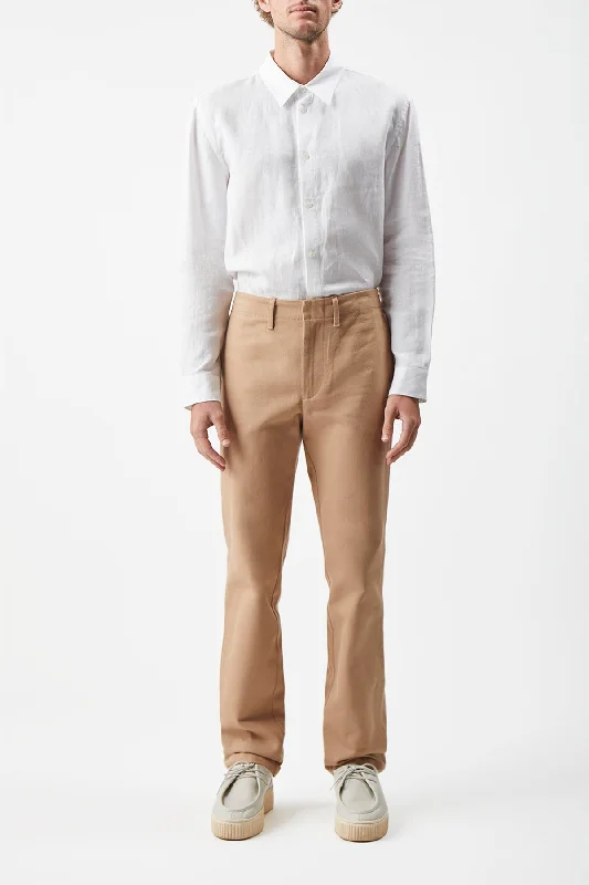 Rhys Pant in Camel Organic Cotton